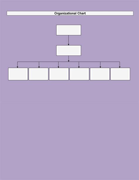blank organizational chart template.